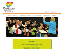 Tablet Screenshot of desmoinesdiversitychorus.org